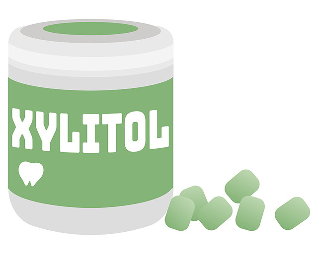 キシリトールガムのイラスト